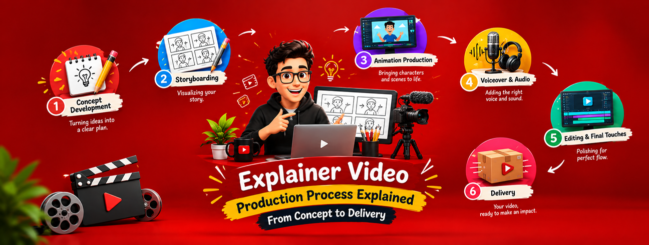 Explainer Video Production Process Explained: From Concept to Delivery