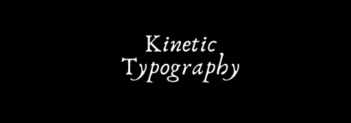 kinetic typography