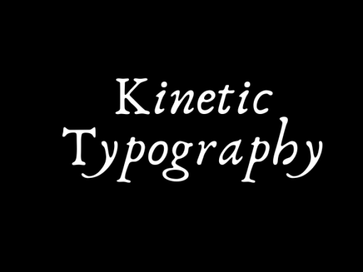 kinetic typography
